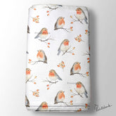 Floral Kingfisher Bird Printed Fabric Material Online